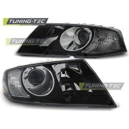 HEADLIGHTS BLACK fits SKODA OCTAVIA 04-08, Octavia II 04-13