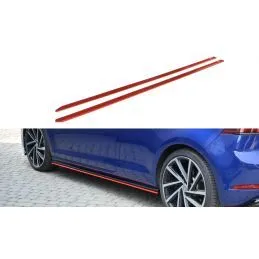 Maxton Rajouts Des Bas De Caisse V.2 VW Golf 7 R / R-Line Facelift RED, VW-GO-7F-R-SD2RED Tuning.fr