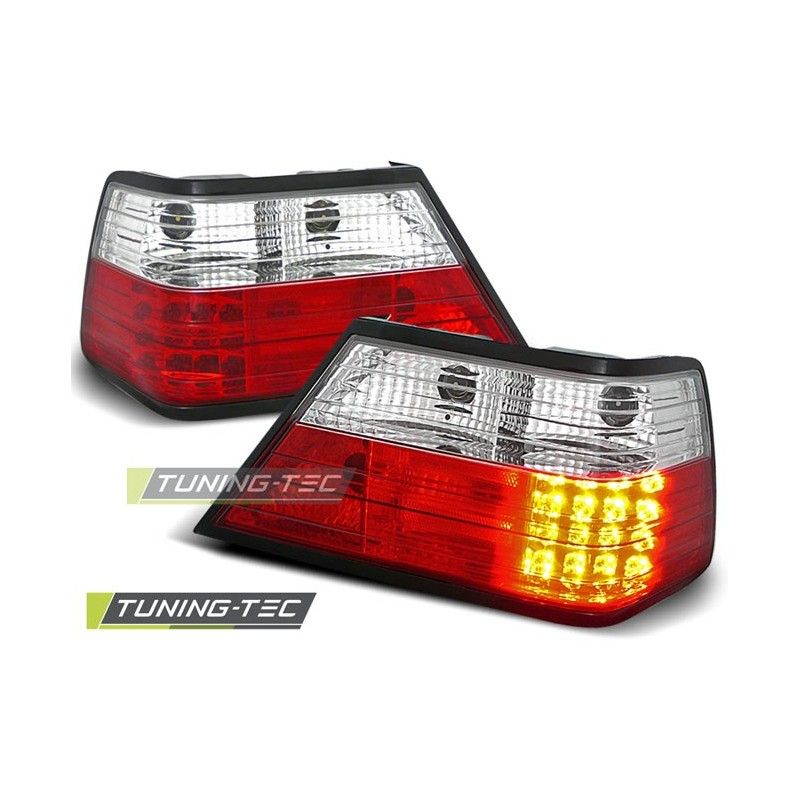 LED TAIL LIGHTS RED WHITE fits MERCEDES W124 E-KLASA 01.85-06.95, Classe E W124