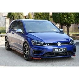 Maxton Lame Du Pare-Chocs Avant V.8 VW Golf 7 R / R-Line Facelift Gloss Black, VW-GO-7F-R-FD8G Tuning.fr