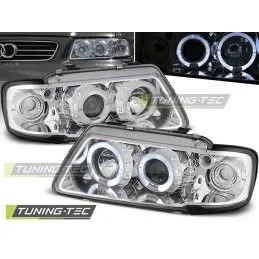 HEADLIGHTS ANGEL EYES CHROME fits AUDI A3 8L 08.96-08.00, A3 8L 96-03