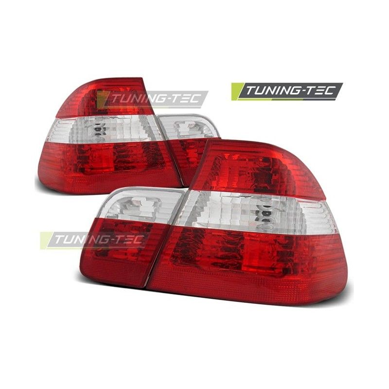TAIL LIGHTS RED WHITE fits BMW E46 05.98-08.01 SEDAN, Bmw