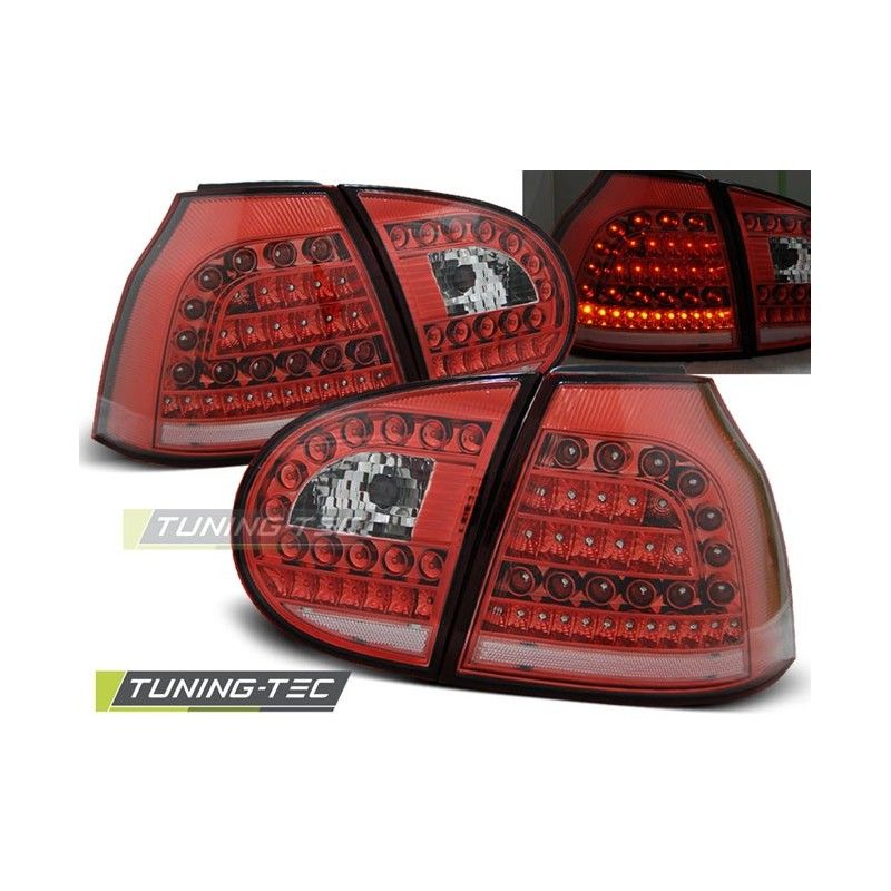 LED TAIL LIGHTS RED WHITE fits VW GOLF 5 10.03-09, Golf 5 LED TAIL LIGHTS RED WHITE fits VW GOLF 5 10.03-09, Golf 5
