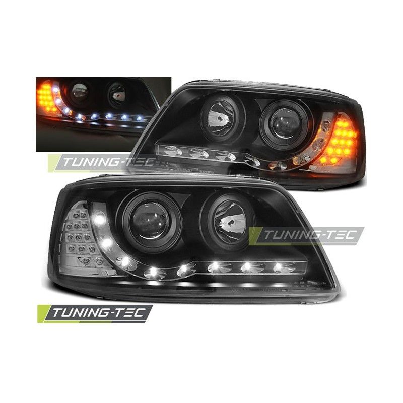 HEADLIGHTS DAYLIGHT BLACK fits VW T5 04.03-08.09, T5