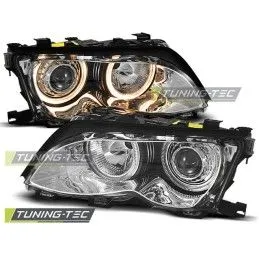 HEADLIGHTS ANGEL EYES CHROME fits BMW E46 09.01-03.05 S/T, Bmw