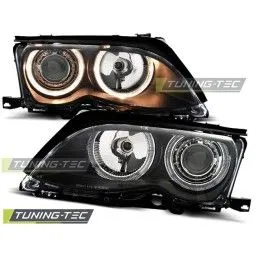 HEADLIGHTS ANGEL EYES BLACK fits BMW E46 09.01-03.05 S/T, Bmw