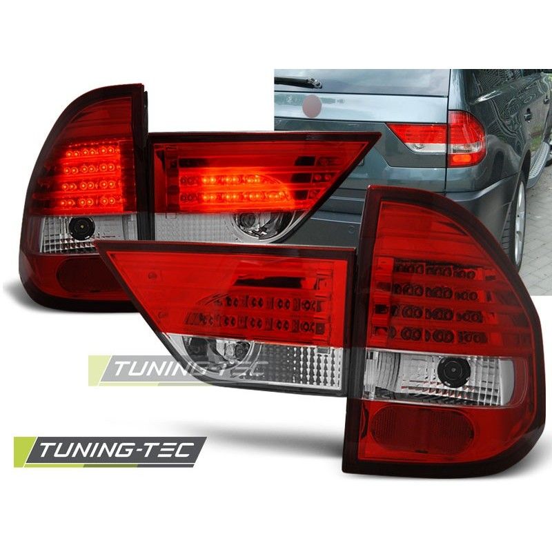 LED TAIL LIGHTS RED WHITE fits BMW X3 E83 01.04-06, Bmw LED TAIL LIGHTS RED WHITE fits BMW X3 E83 01.04-06, Bmw