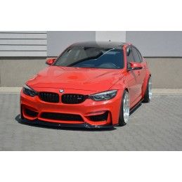 LAME AVANT MAXTON / SPLITTER V.1 BMW M3 F80 Noir Brillant