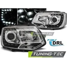 HEADLIGHTS TRUE DRL CHROME fits VW T5 10-15, T5