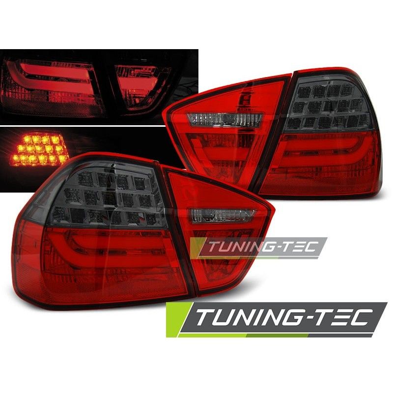 LED BAR TAIL LIGHTS RED SMOKE fits BMW E90 03.05-08.08, Serie 3 E90/E91 LED BAR TAIL LIGHTS RED SMOKE fits BMW E90 03.05-08.08, Serie 3 E90/E91