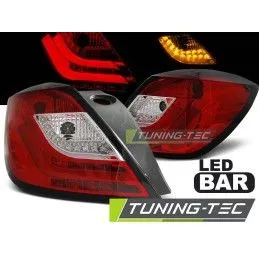 OPEL ASTRA H 03.04-09 3D RED WHITE LED, Astra H
