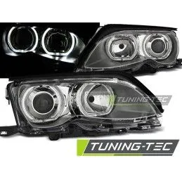 HEADLIGHTS ANGEL EYES LED CHROME fits BMW E46 09.01-03.05, Bmw