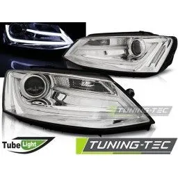HEADLIGHTS TUBE LIGHT CHROME fits VW JETTA VI 1.11-18, Volkswagen