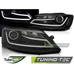 HEADLIGHTS TUBE LIGHT BLACK fits VW JETTA VI 1.11-18, Volkswagen