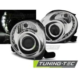 FIAT 500 07-15 CHROME LED, 500