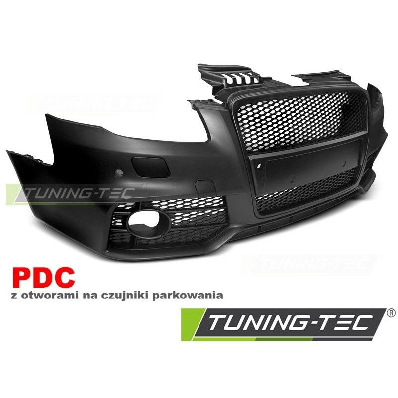 FRONT BUMPER SPORT BLACK PDC fits AUDI A4 04-08, Audi A4 FRONT BUMPER SPORT BLACK PDC fits AUDI A4 04-08, Audi A4
