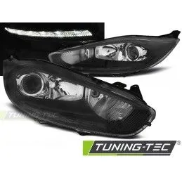 FORD FIESTA MK7 13-16 LED DRL BLACK, Ford