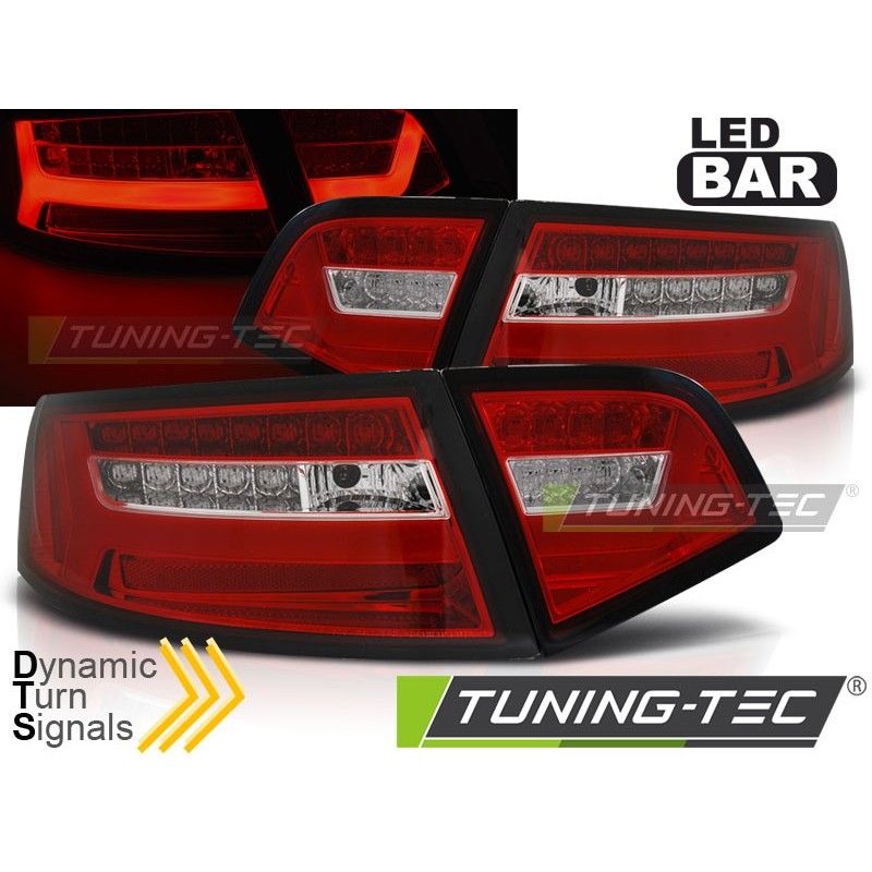 LED BAR TAIL LIGHTS RED WHIE SEQ fits AUDI A6 08-11 SEDAN, A4 B8 08-11 LED BAR TAIL LIGHTS RED WHIE SEQ fits AUDI A6 08-11 SEDAN, A4 B8 08-11