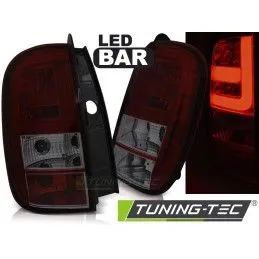 DACIA DUSTER 04.10- LED BAR RED SMOKE, Dacia