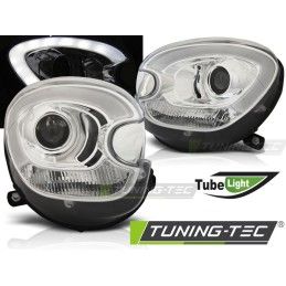 HEADLIGHTS TUBE LIGHT CHROME fits BMW MINI (COOPER) R60 R61 COUNTRYMAN 10-16, Countryman R60