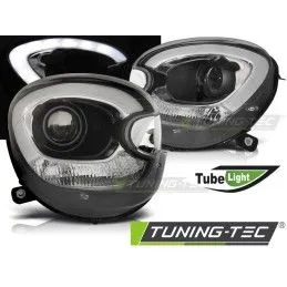 HEADLIGHTS TUBE LIGHT BLACK fits BMW MINI (COOPER) R60 R61 COUNTRYMAN 10-16, Countryman R60