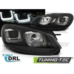 HEADLIGHTS U-LED LIGHT DRL BLACK BLACK LINE fits VW GOLF 6 08-12, golf 6