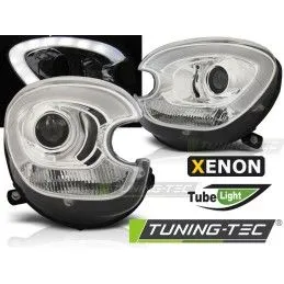 XENON HEADLIGHTS TUBE LIGHT CHROME fits BMW MINI (COOPER) R60 R61 COUNTRYMAN 10-16, Countryman R60