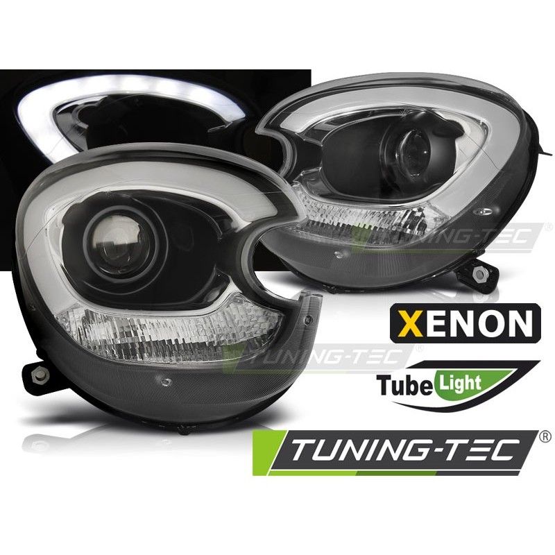XENON HEADLIGHTS TUBE LIGHT BLACK fits BMW MINI (COOPER) R60 R61 COUNTRYMAN 10-16, Countryman R60