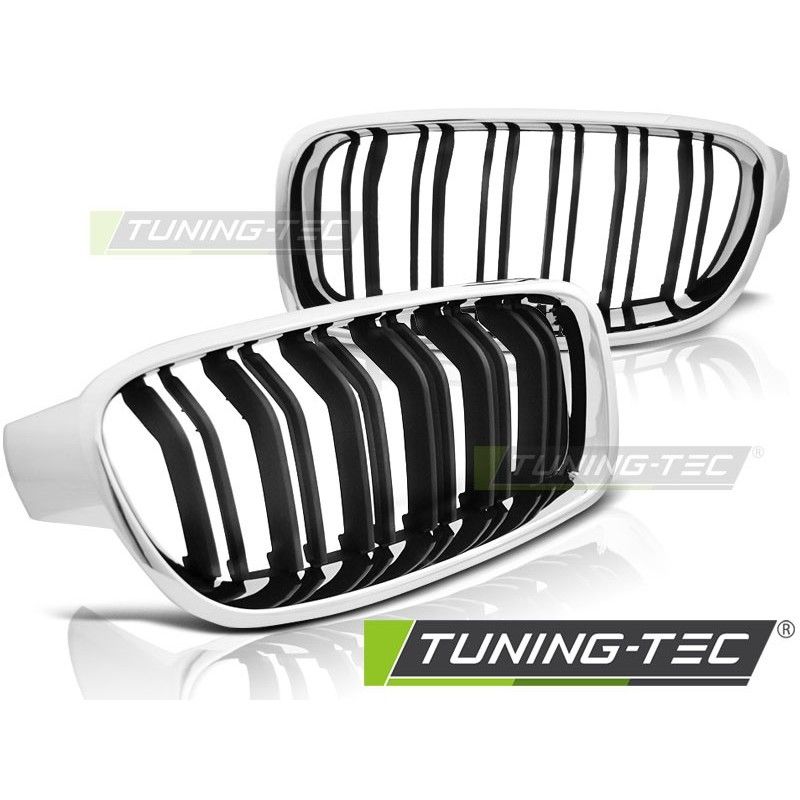 GRILLE CHROME BLACK SPORT LOOK fits BMW F30 / F31 10.11-, Serie 3 F30/ F31 GRILLE CHROME BLACK SPORT LOOK fits BMW F30 / F31 10.11-, Serie 3 F30/ F31