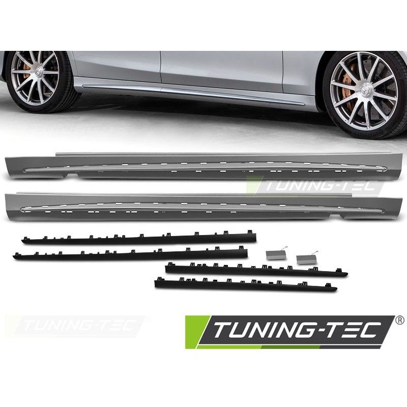 SIDE SKIRTS SPORT BLACK fits MERCEDES S-CLASS W222 13-20 LONG VERSION , Classe S W222 / C217 Coupé