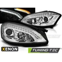 XENON HEADLIGHTS DAYLIGHT CHROME fits MERCEDES W221 05-09, Classe S W221
