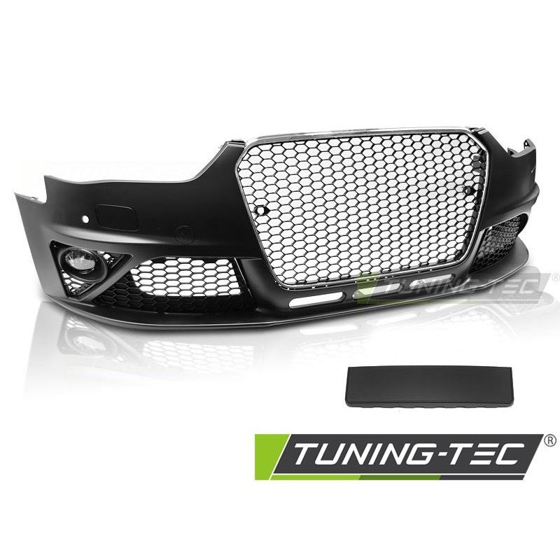 FRONT BUMPER SPORT CHROME BLACK PDC fits AUDI A4 B8 12-15, A4/S4 B8 FRONT BUMPER SPORT CHROME BLACK PDC fits AUDI A4 B8 12-15, A4/S4 B8