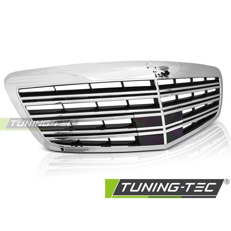 GRILLE SPORT CHROME BLACK fits MERCEDES W221 09-13, CLASSE S W221 GRILLE SPORT CHROME BLACK fits MERCEDES W221 09-13, CLASSE S W221