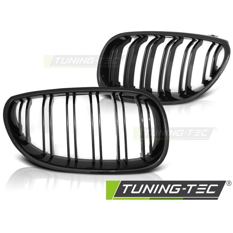 GRILLE GLOSSY BLACK DOUBLE BAR SPORT LOOK fits BMW E60/E61 07.03-10, Serie 5 E60/ E61 GRILLE GLOSSY BLACK DOUBLE BAR SPORT LOOK fits BMW E60/E61 07.03-10, Serie 5 E60/ E61