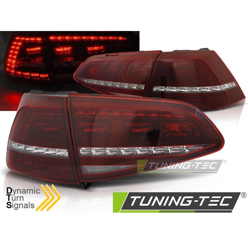 LED TAIL LIGHTS SPORT RED WHITE SEQ fits VW GOLF 7 13-17, Golf 7 LED TAIL LIGHTS SPORT RED WHITE SEQ fits VW GOLF 7 13-17, Golf 7