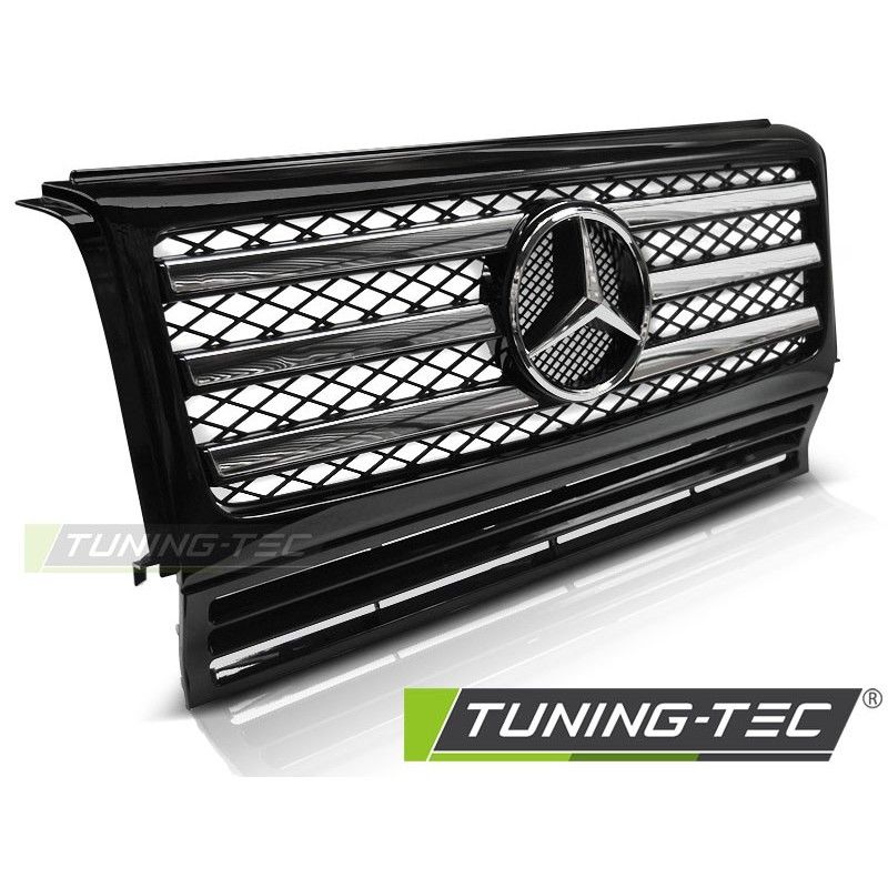 GRILLE SPORT BLACK CHROME fits MERCEDES W463 90-12, Classe G W463 GRILLE SPORT BLACK CHROME fits MERCEDES W463 90-12, Classe G W463