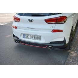 Maxton Rajout Du Pare-Chocs Arriere Hyundai I30 N Mk3 Hatchback Gloss Black, HY-I30-3-N-RS1G Tuning.fr