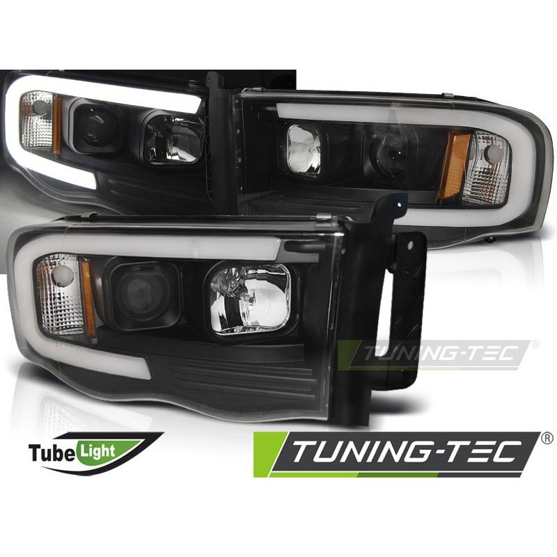 DODGE RAM 02-06 TUBE LIGHT BLACK, Dodge DODGE RAM 02-06 TUBE LIGHT BLACK, Dodge
