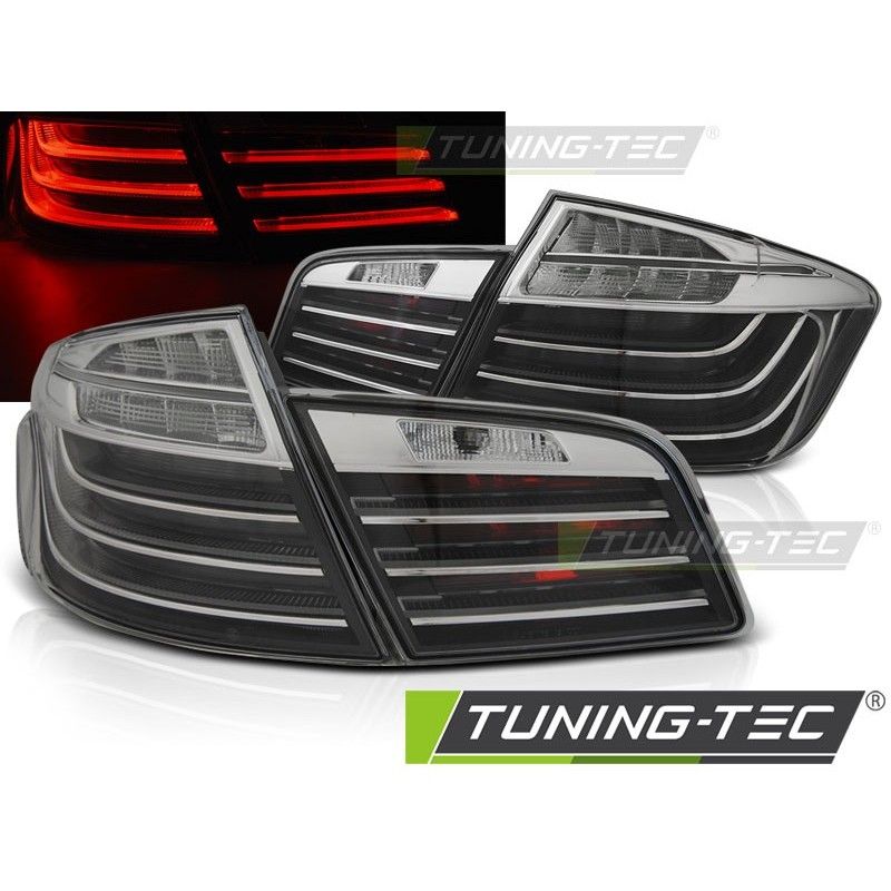 LED BAR TAIL LIGHTS BLACK CHROME LCI LOOK fits BMW F10 10-07.13 , Bmw