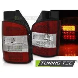LED TAIL LIGHTS RED WHITE fits VW T5 04.03-09 TRANSPORTER, Volkswagen