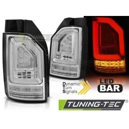 LED BAR TAIL LIGHTS CHROME SEQ fits VW T6 15-19 OEM BULB, Volkswagen