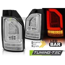 LED BAR TAIL LIGHTS CHROME SEQ fits VW T6 15-19 OEM LED, Volkswagen