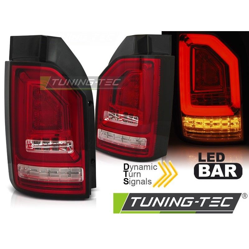 LED BAR TAIL LIGHTS RED WHIE SEQ fits VW T6 15-19 OEM LED, Volkswagen