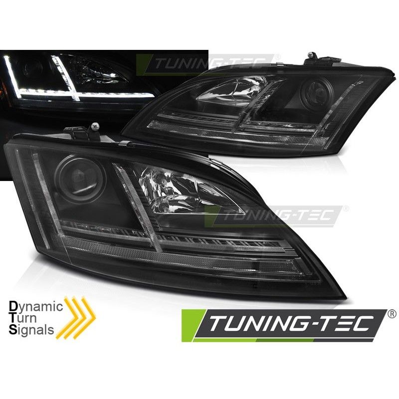 HEADLIGHTS LED BLACK SEQ fits AUDI TT 06-10 8J, Audi