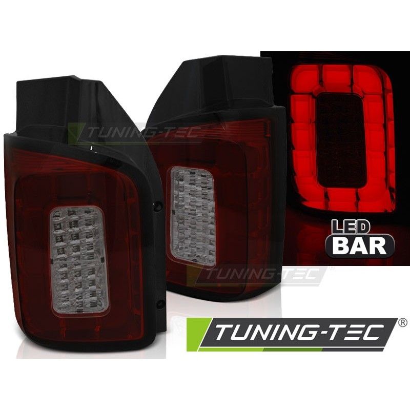 LED BAR TAIL LIGHTS RED SMOKE fits VW T6 15-19 TRANSPORTER, Volkswagen LED BAR TAIL LIGHTS RED SMOKE fits VW T6 15-19 TRANSPORTER, Volkswagen