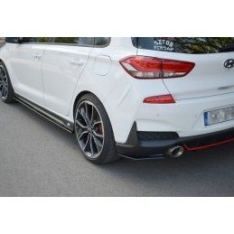 Maxton LAME DU PARE-CHOCS ARRIERE HYUNDAI I30 Mk3 N Gloss Black, HY-I30-3-N-RSD1G Tuning.fr