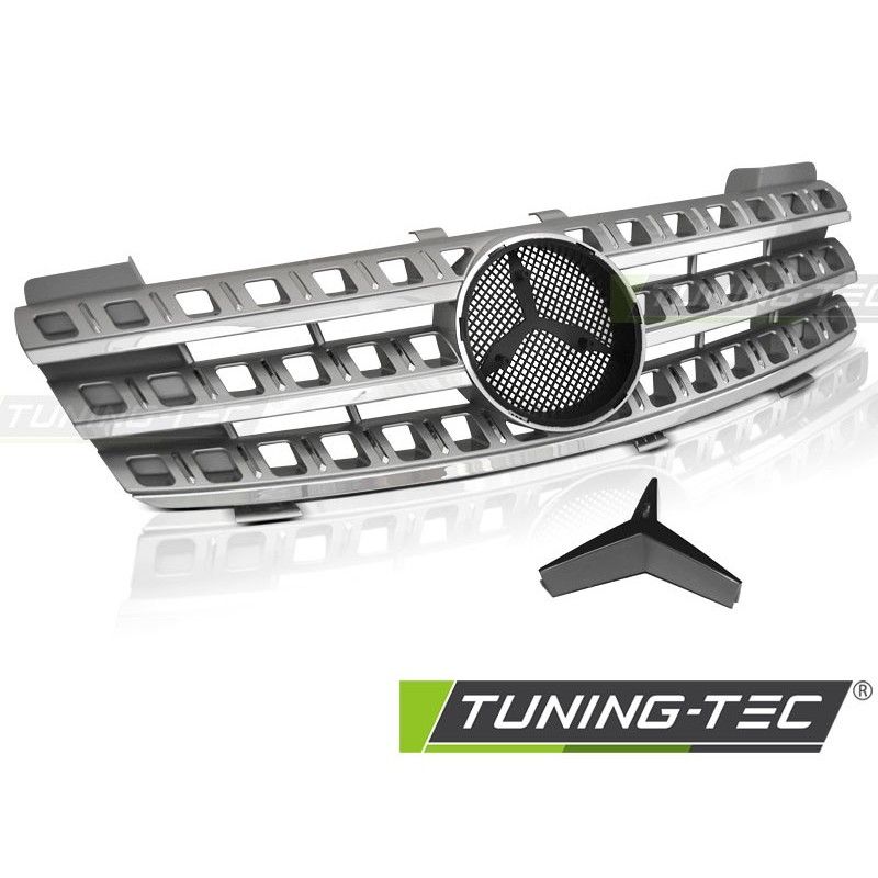 GRILLE SPORT SILVER CHROME fits MERCEDES W164 05-08, Mercedes GRILLE SPORT SILVER CHROME fits MERCEDES W164 05-08, Mercedes