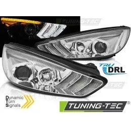 FORD FOCUS MK3 15-18 CHROME DRL LED SEQ INDICAOR, Ford