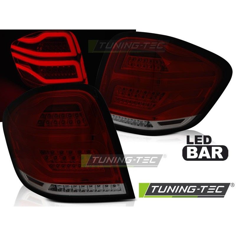 LED BAR TAIL LIGHTS RED SMOKE fits MERCEDES M-KLASA W164 09-11, Mercedes LED BAR TAIL LIGHTS RED SMOKE fits MERCEDES M-KLASA W164 09-11, Mercedes