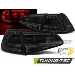 LED TAIL LIGHTS SPORT BLACK SMOKE SEQ fits VW GOLF 7 13-17, Volkswagen